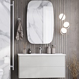 Акватон Мебель для ванной Сохо 100 R подвесная слэйт/галька серая