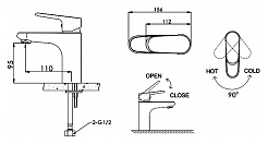 Promo Смеситель для раковины Pure F1105161C – фотография-3