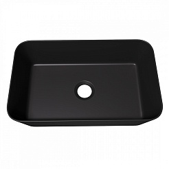 Teymi Раковина накладная в ванную Helmi Mini 48 чёрный матовый T50287 – фотография-3