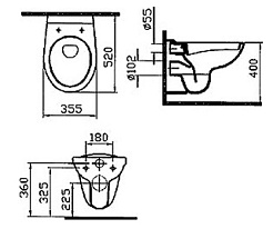 Vitra Унитаз подвесной Normus 9773B003-7201 + система инсталляции – фотография-10