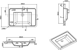 Parly Тумба с раковиной River 80 подвесная лилейно-белая – фотография-11