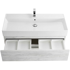 BelBagno Тумба с раковиной Molveno-46 80 подвесная legno bianco – фотография-8