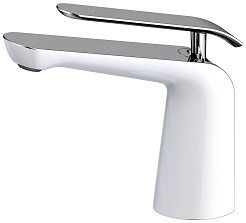 Timo Смеситель для раковины Olivia 3261/00-16F хром-белый – фотография-1