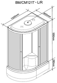 Parly Душевая кабина BM121T-L – фотография-6