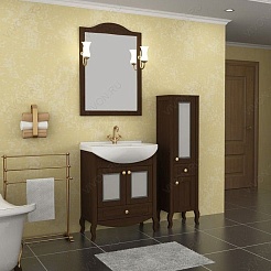 ASB-Woodline Зеркало для ванной Флоренция 65 бук тироль, массив ясеня – фотография-5