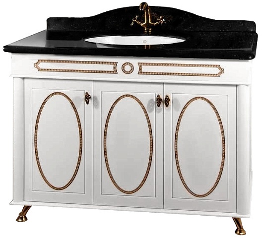 Водолей Тумба с раковиной "Анжелика 110" F-1 черная – фото-1