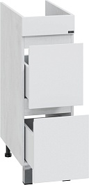 СанТа Тумба с раковиной под стиральную машину Марс 90 L 2 ящика белая/светлое дерево – фотография-6