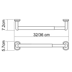 WasserKRAFT Держатель бумажных полотенец "Oder K-3022" 32 см – фотография-3