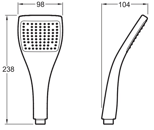 Jacob Delafon Душевая лейка "Eo E3877-CP" – фотография-2