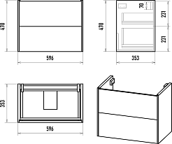 Brevita Мебель для ванной Toy 60 белая – фотография-14