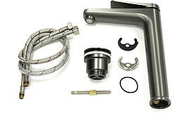 Lemark Смеситель для раковины чаши Bronx LM3709GM графит – фотография-7