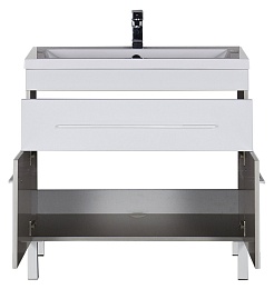 Aquanet Мебель для ванной Верона 90 белая, с ящиком, напольная (230314) – фотография-2