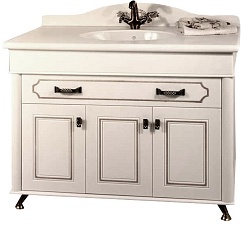 Водолей Мебель для ванной "Изабель 120" F-2 белая – фотография-2