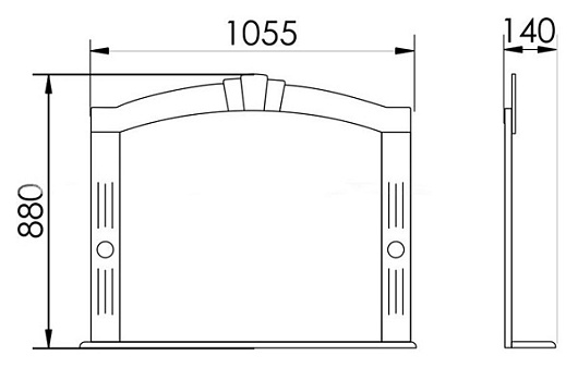 Атолл Зеркало Александрия 100 дорато – картинка-3