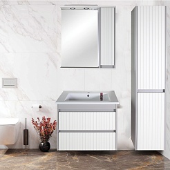 ASB-Mebel Зеркальный шкаф Мирано 75 R слоновая кость – фотография-4