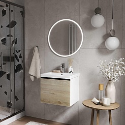 Vigo Мебель для ванной Cross 500-0-1 подвесная дуб давос натуральный – фотография-3