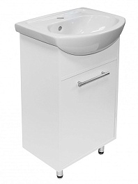 Mixline Тумба под раковину Алан 45 белая правая (РАЗБОР) – фотография-1