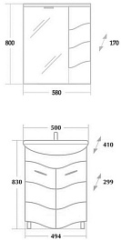 Onika Мебель для ванной Лайн 50 R – фотография-4