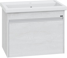 СанТа Тумба с раковиной Уран 70 подвесная светлое дерево