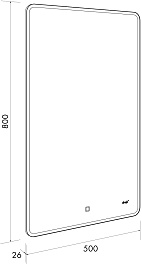 Dreja Мебель для ванной Slim 55 подвесная белая/дуб кантри – фотография-20