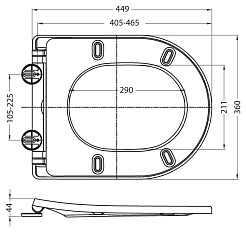 BelBagno Крышка-сиденье BB2031SC Slim – фотография-4