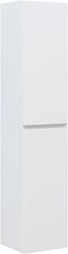 Aquanet Шкаф пенал Эмбер 35 подвесной белый матовый – фото-1