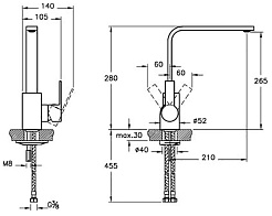 Vitra Смеситель Flo S A42104EXP – фотография-2