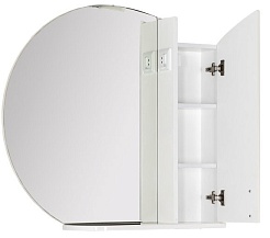 Aquanet Зеркальный шкаф "Моника 85" белый – фотография-4