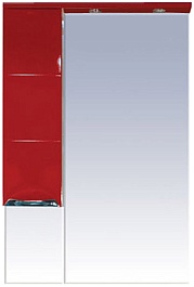 Misty Зеркальный шкаф Петра 65 красный L – фотография-1