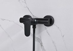 Aquatek Смеситель для душа Оберон AQ1260MB матовый черный – фотография-2