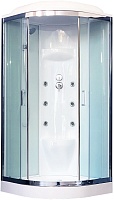 Royal Bath Душевая кабина RB 100HK7-WT-CH (белое/прозрачное стекло)