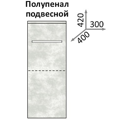Какса-а Полупенал для ванной Кристалл 30 белый – фотография-4
