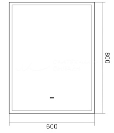 Equil Зеркало Mirage 60 серый муар – фотография-4