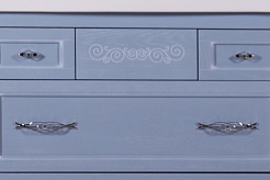 ASB-Woodline Мебель для ванной Модерн 105 рошфор, патина белая – фотография-6