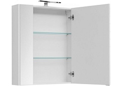 Aquanet Зеркало-шкаф Августа 75 белый – фотография-2