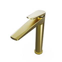 Tokito Смеситель для раковины KIN брашированное золото TOK-KIN-1012 – фотография-3