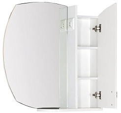 Aquanet Зеркальный шкаф "Моника 75" белый – фотография-2