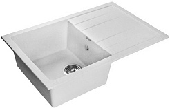 Granfest Мойка кухонная Quadro GF-Q650L Белый – фотография-1