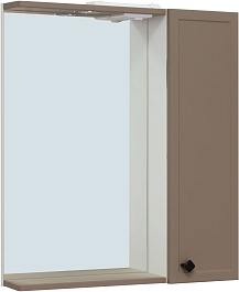Runo Зеркальный шкаф Римини 75 R бежевый – фотография-1