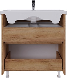 Vigo Тумба под раковину Wave 800-0-2 дуб золотой – фотография-3