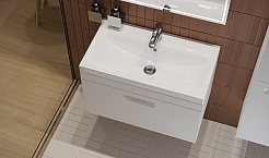 Velvex Тумба под раковину Estea 80.1Y белая матовая – фотография-2