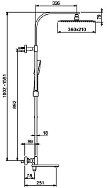 Gappo Смеситель для вынны G83-8 G2483-50 белая/хром – фотография-2