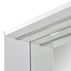 Акватон Зеркало Капри 80 белый – фотография-3