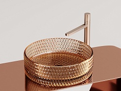 Ceramicanova Мебельная раковина Cristal 36 CN6058 бежевая – фотография-6