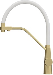 Teymi Смеситель для кухни Solli T10273 золото матовое/белый – фотография-2