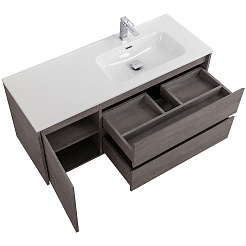 BelBagno Тумба с раковиной Kraft 120 R подвесная Cemento Grigio – фотография-6