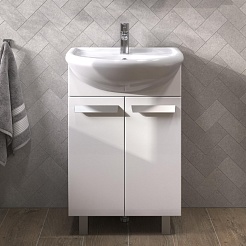 Vigo Мебель для ванной Hoska 55 белая – фотография-5