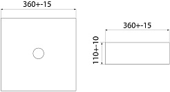 Iddis Раковина-чаша Slide 36 SLIBM01i27 черная матовая – фотография-6