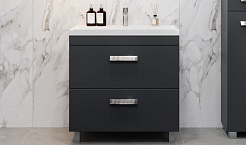 Velvex Тумба под раковину Orlando 80 графит – фотография-2