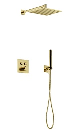 Sancos Душевой комплект Linn SC9022BG брашированное золото PVD покрытие – фотография-1